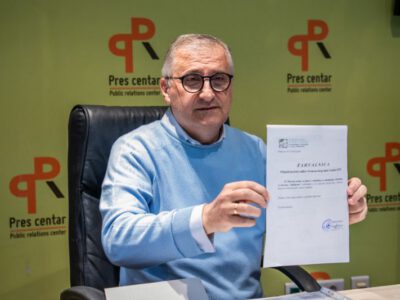 Dr Dejan Maraš delivers £6,500 donation to children in Montenegro